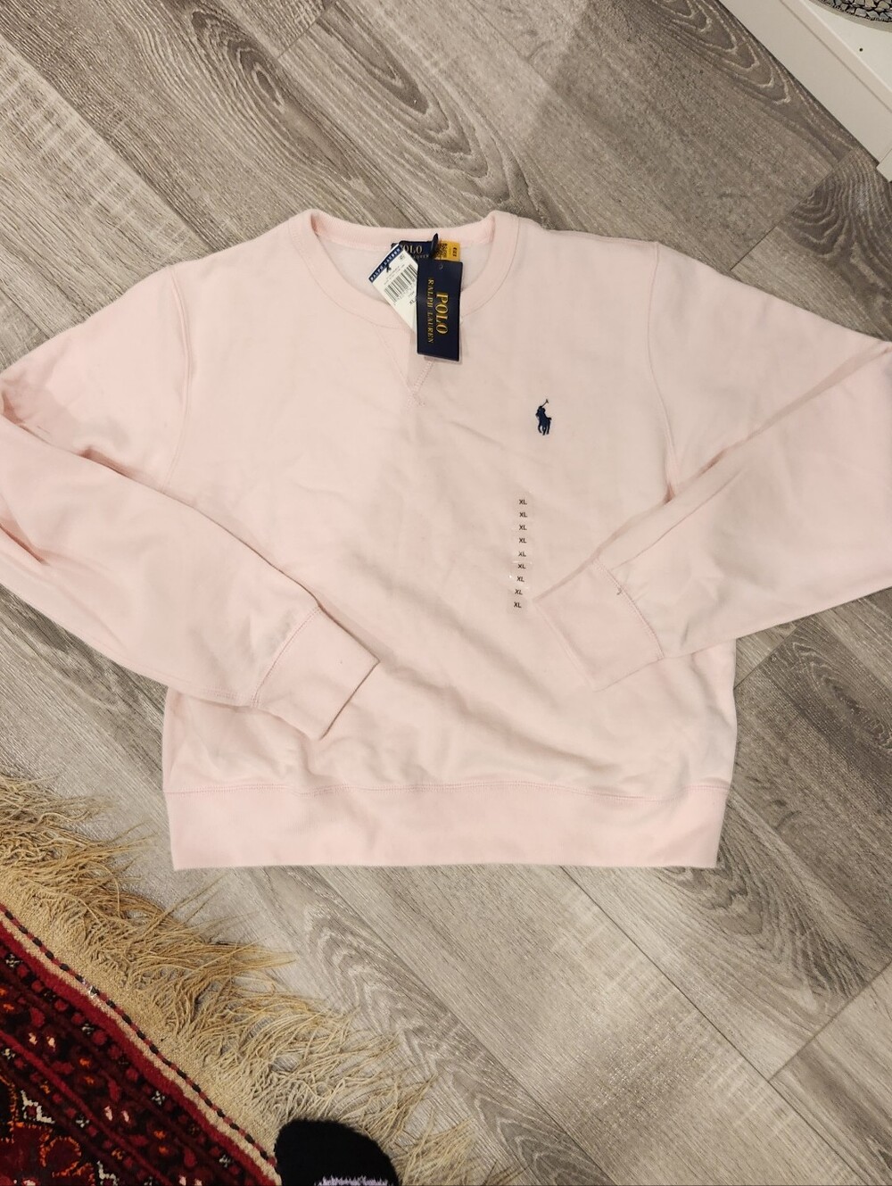 Polo Ralph Lauren The RL Fleece Sweatshirt Pink XL NWT